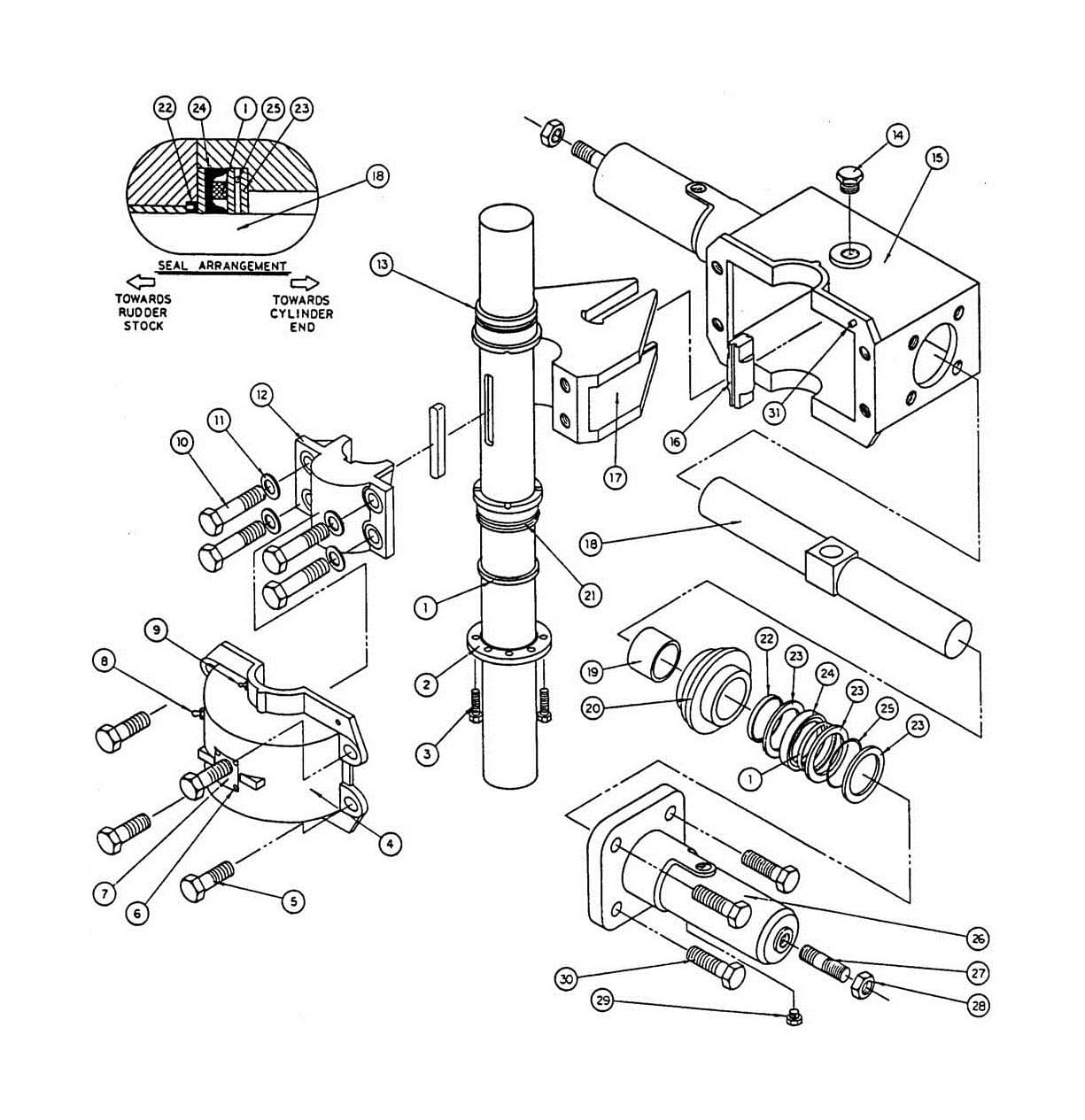 Model T3 Actuator Assembly Diagram